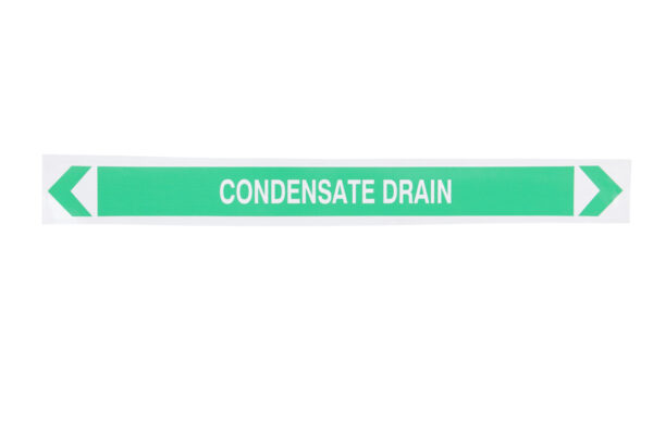 CUSTOM PIPEMARKER 380X30MM CONDENSATE DRAIN